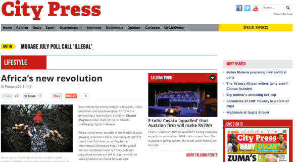 City Press Africa's New Revolution 