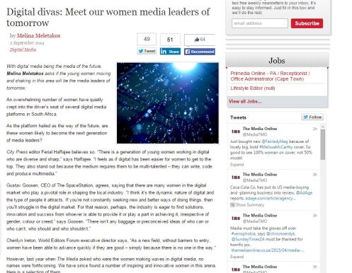 The Media digital divas